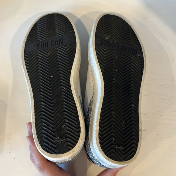 P448 John Sneakers Blue White Gold Leopard 40 - Picture 6 of 8